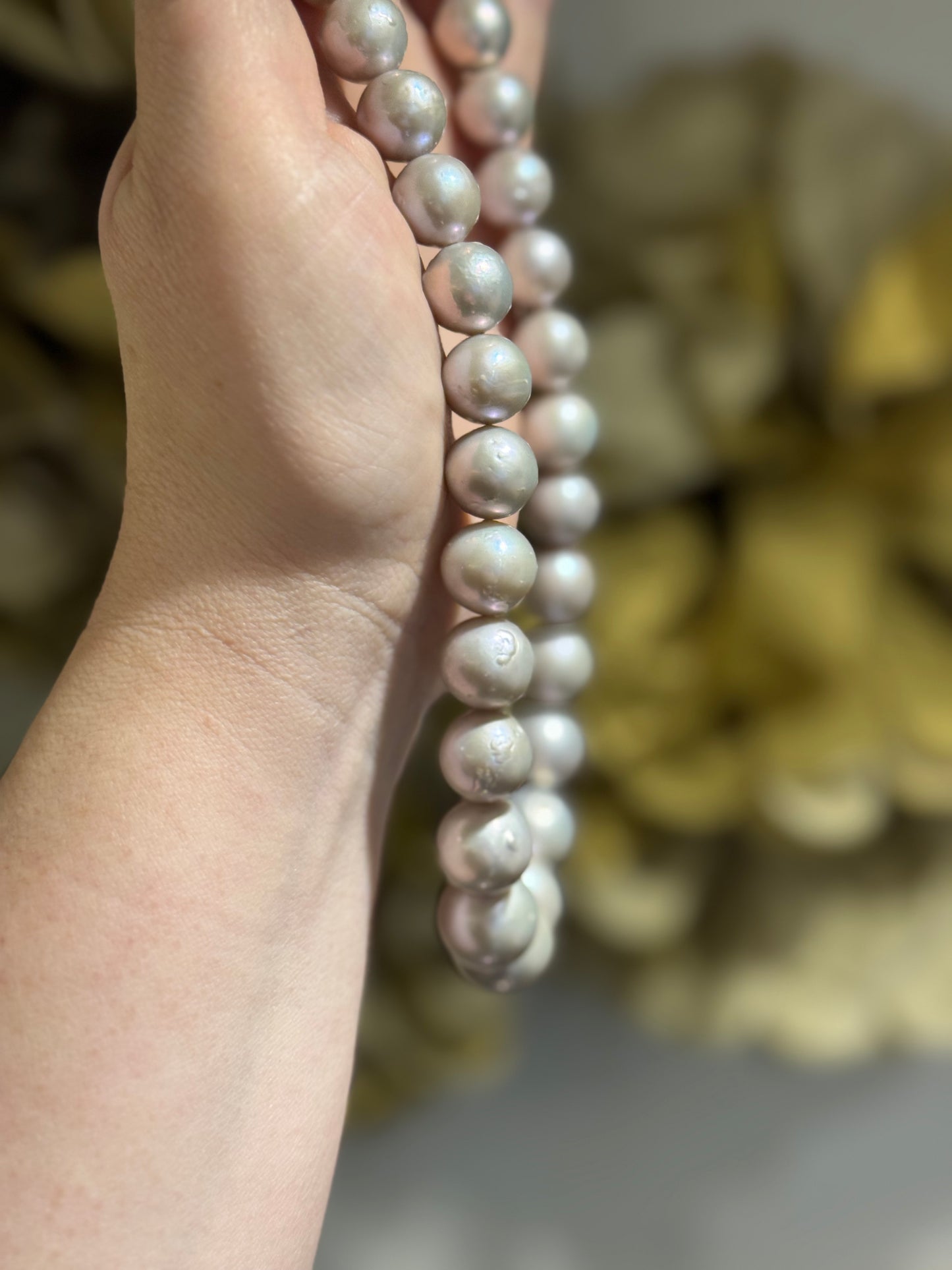 Grey fresh water Pearl necklace.