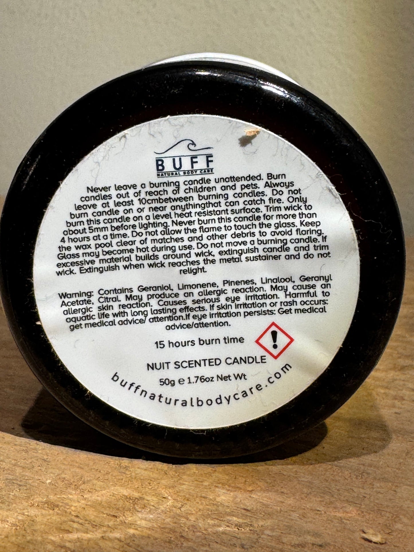 NUIT Vegan Candle by Buff.