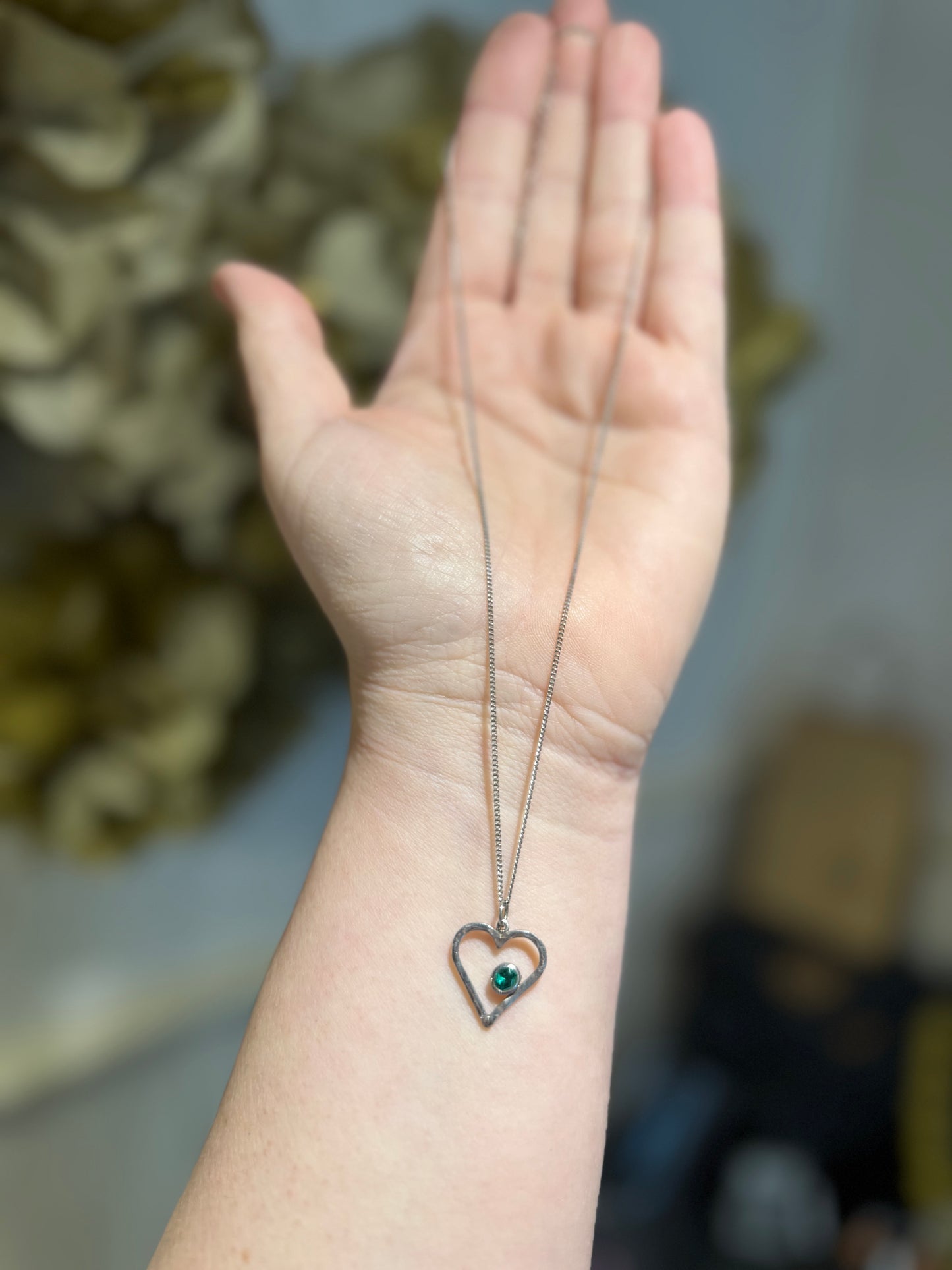 Platinum Emerald necklace.