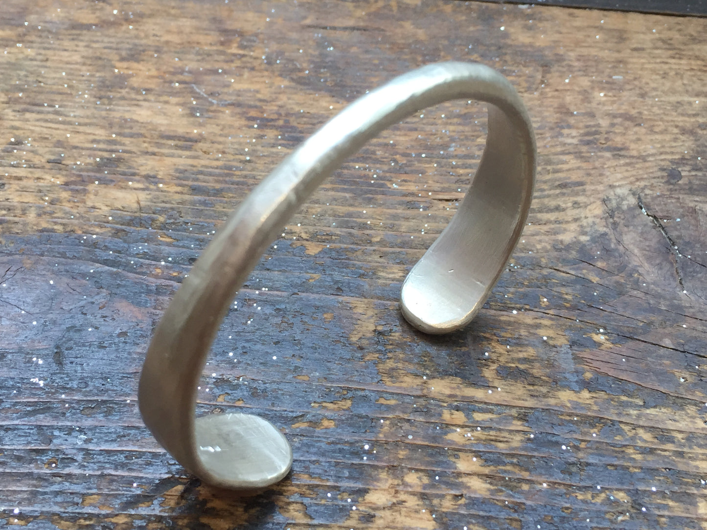 Romano textured cuff bangle.