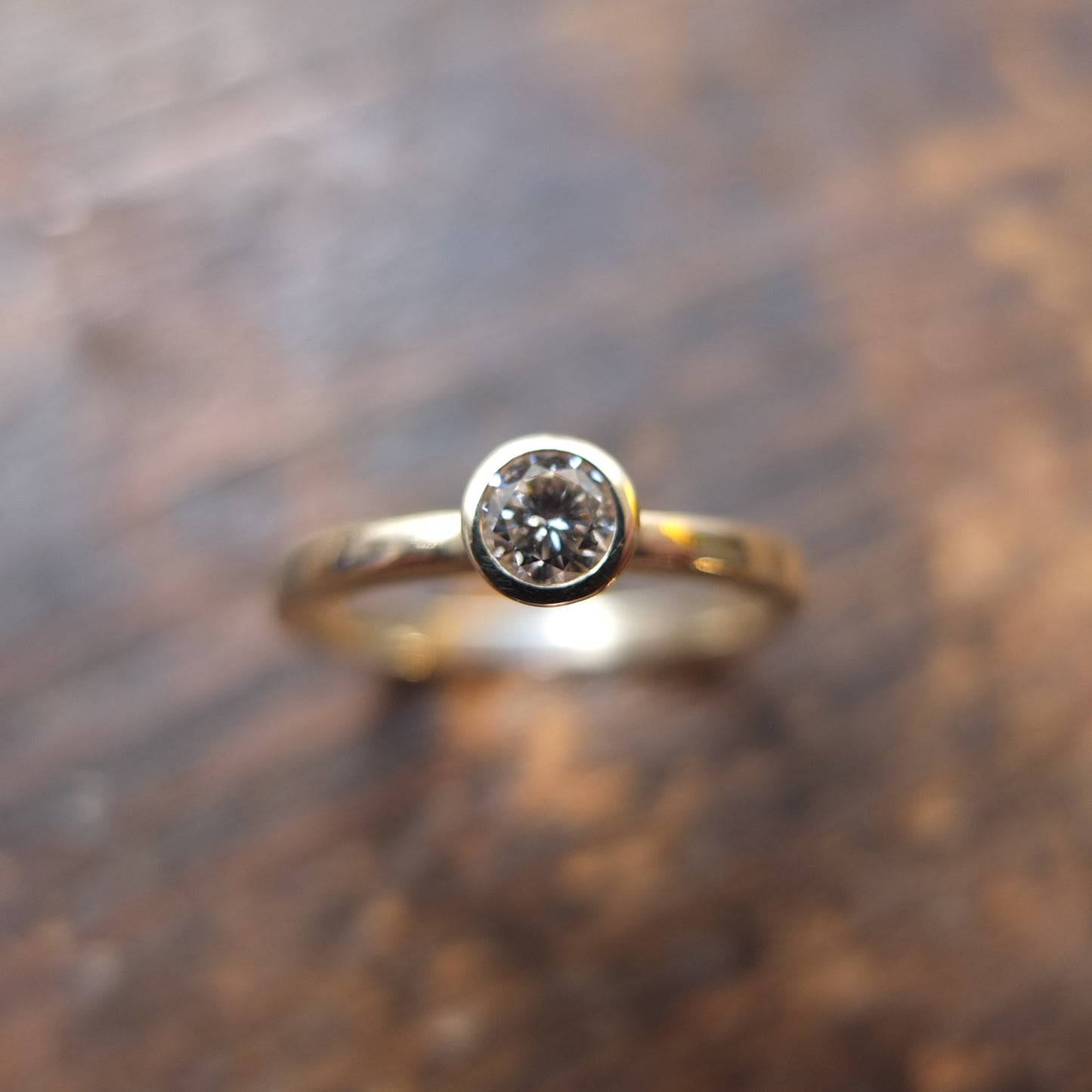 Quarter carat white diamond solitaire ring.