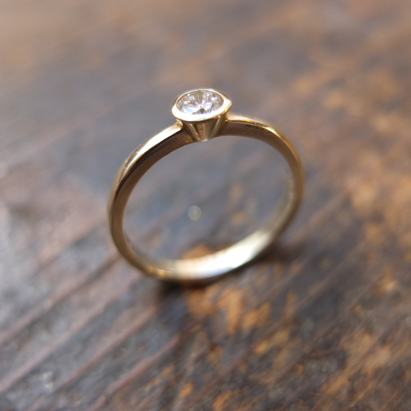 Quarter carat white diamond solitaire ring.