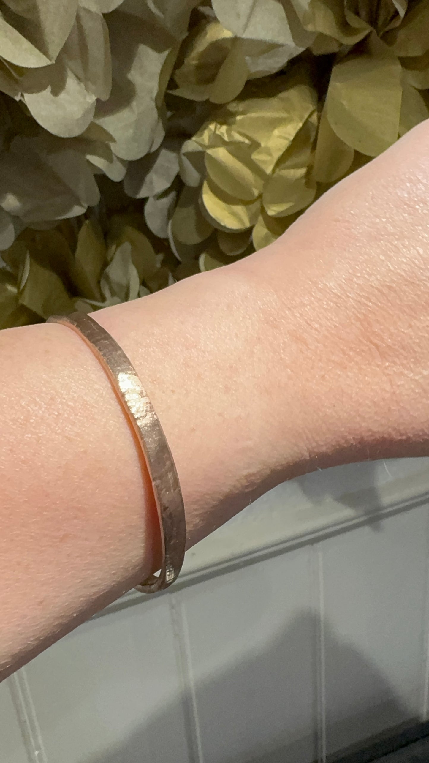 Signature Organic Bangle — 9ct Rose (Peach) Gold